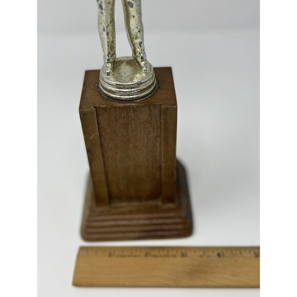 Vintage 1960s Wood And Metal Rifle Pistol Shooting Award Trophy Award - Picture 9 of 10